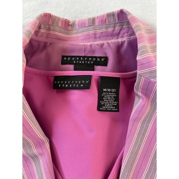 Apostrophy Dress Blazer/Jacket & Shirt, Size 10-12, Lavender, Fitted, Tailored - Picture 9 of 10